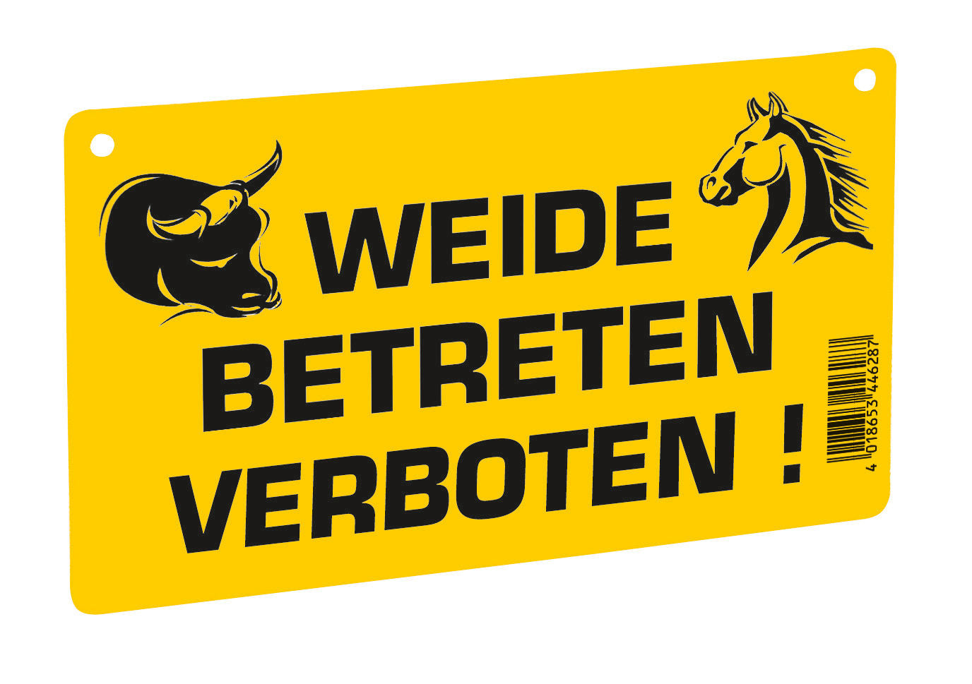 Warnschild 'Weide betreten verboten'