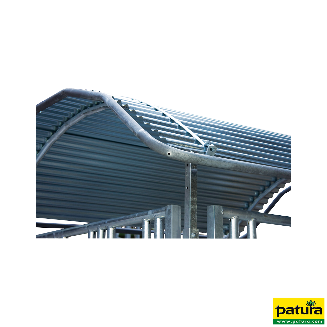 Profi-Viereckraufe Patura 210 x 210 cm, Sicherheits-Fressgitter für Pferde