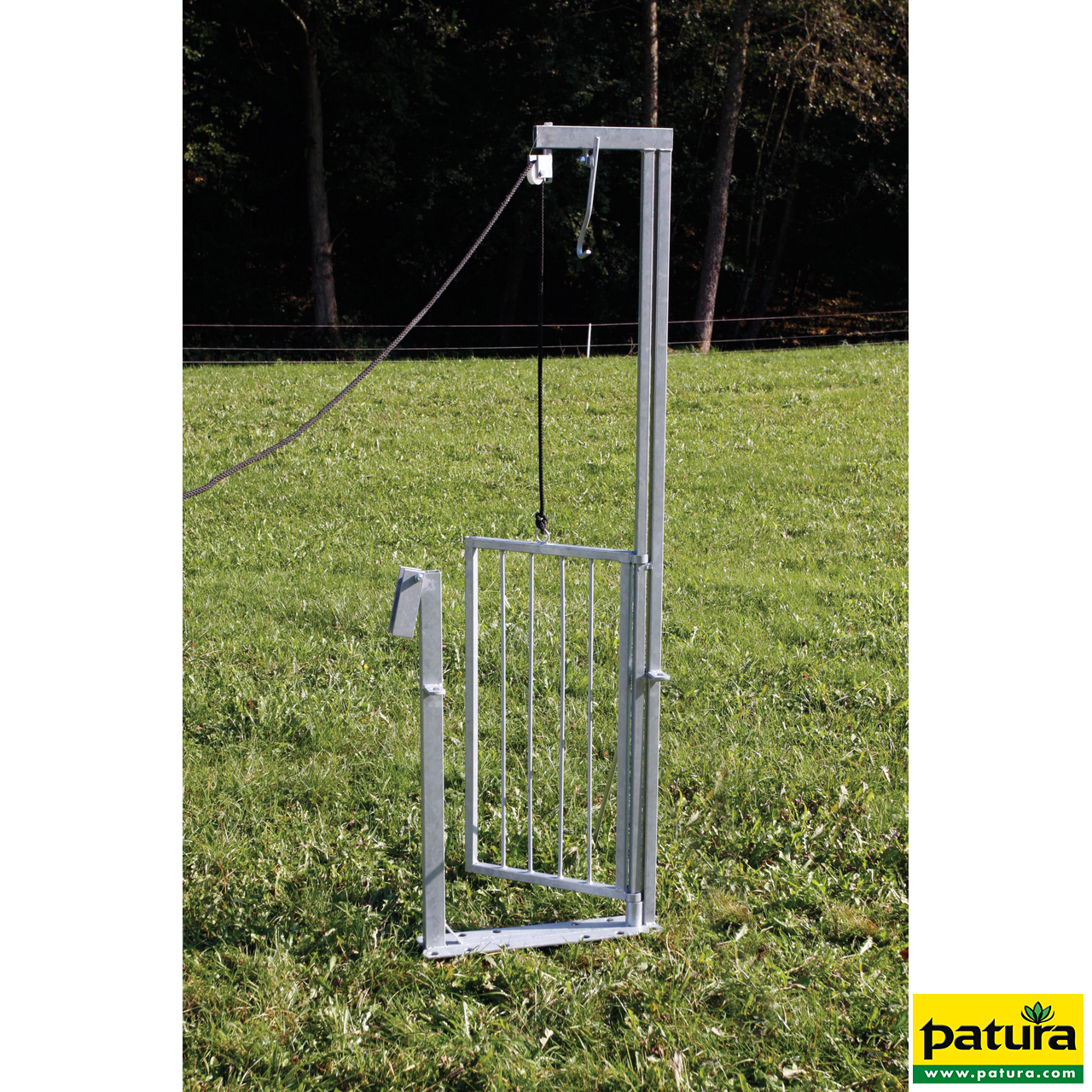 Falltor mit Seil-Betätigung