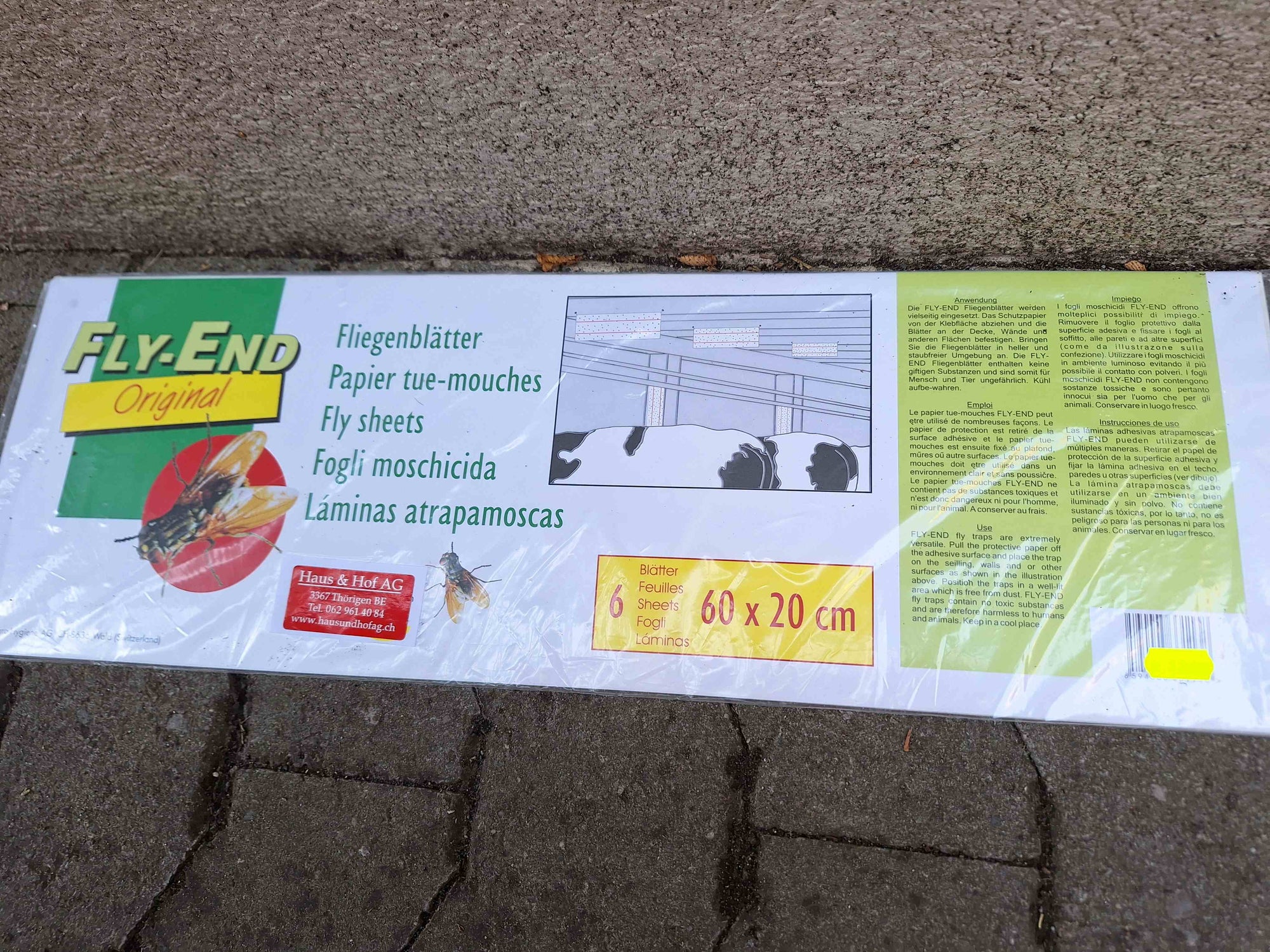 Fliegenblätter: Fly-End 60 x 20 cm