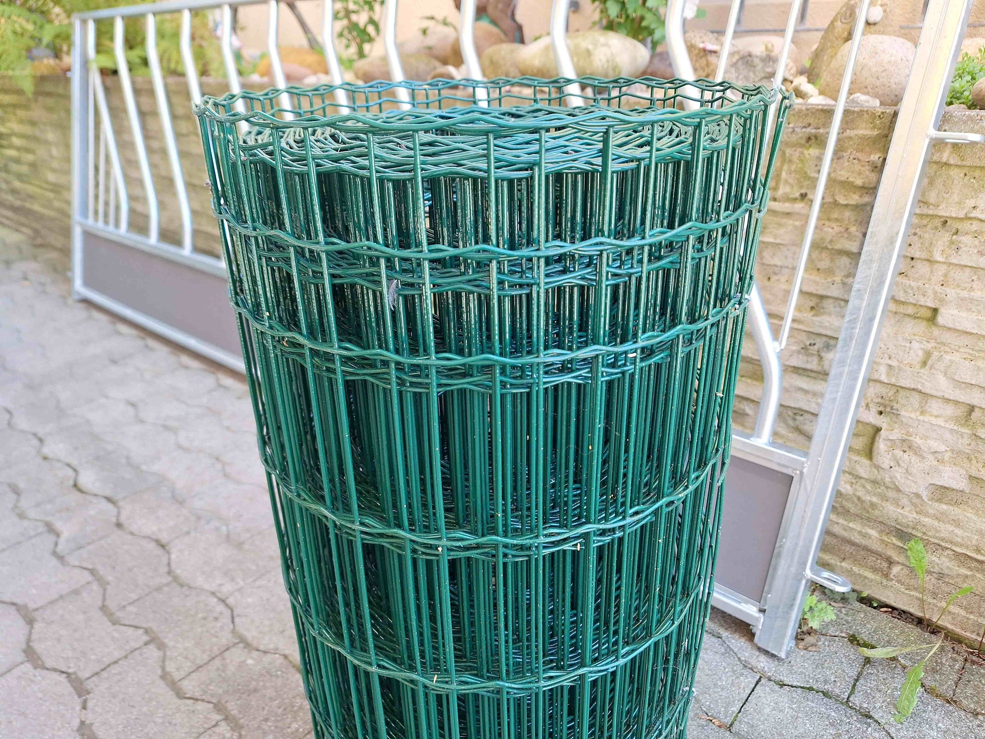 Grün plastifiziertes Drahtgeflecht 25 Meter