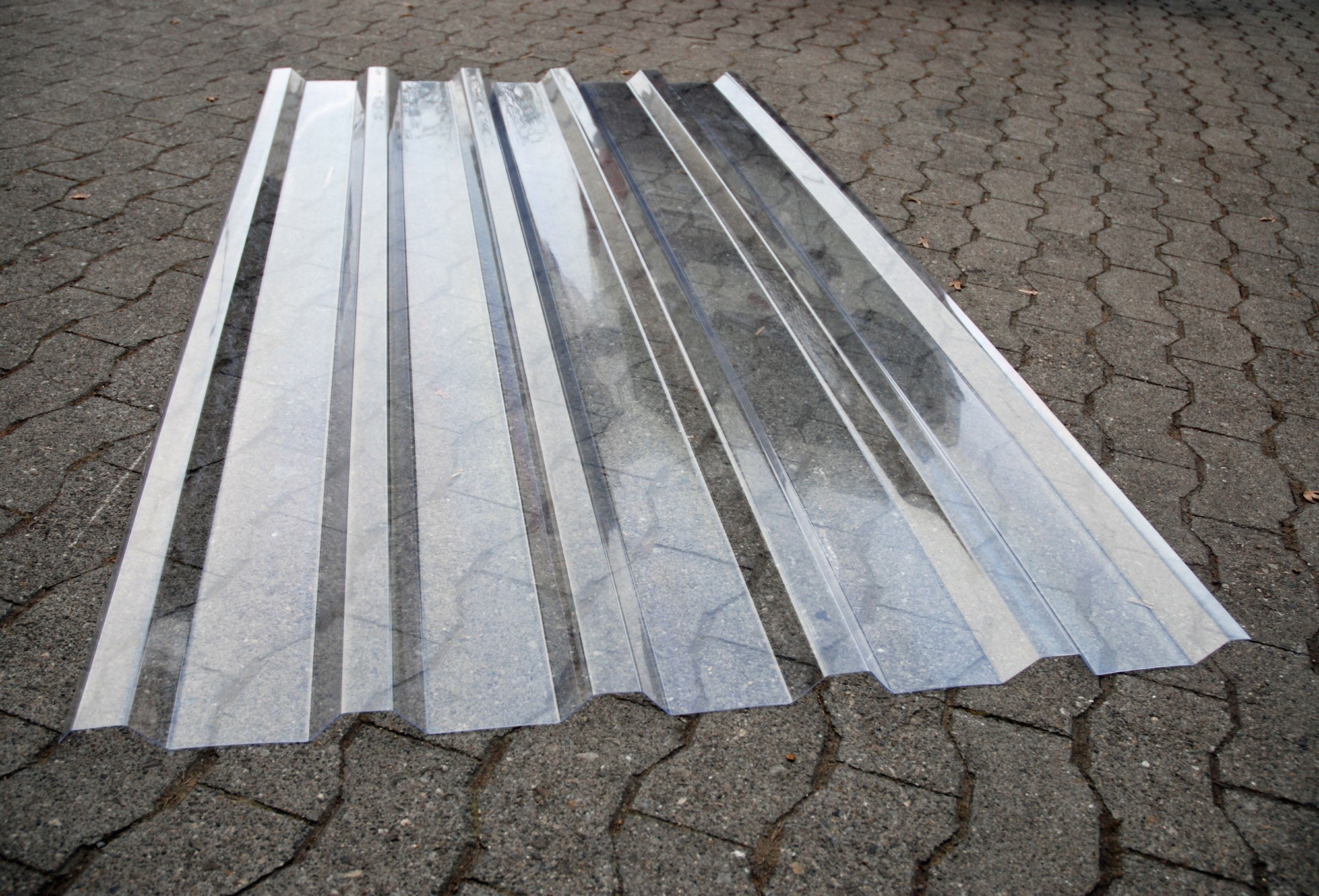 Lichtplatten aus Polycarbonat (Trapezform)