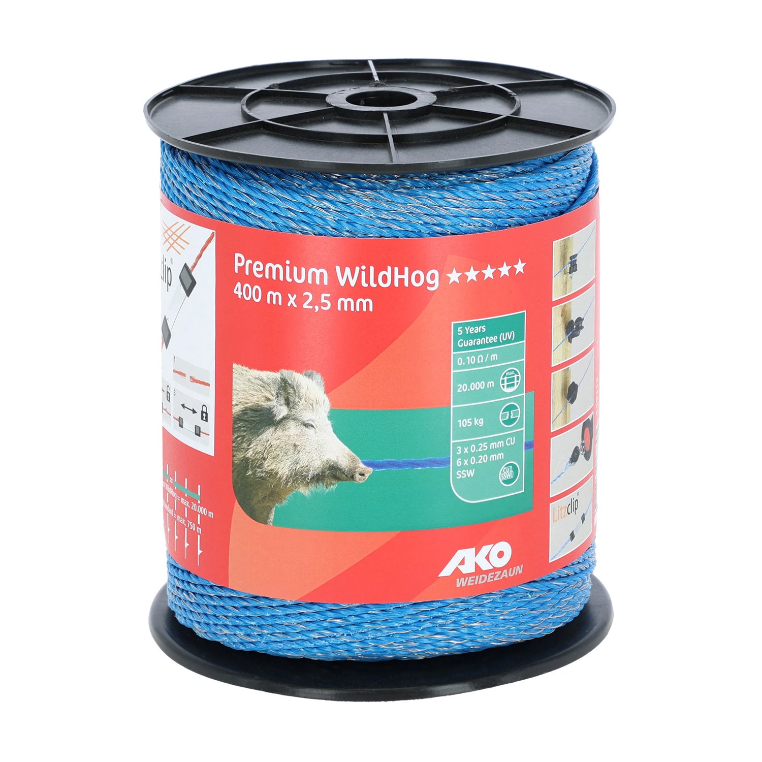 Zaunlitze Premium WildHog 400 Meter