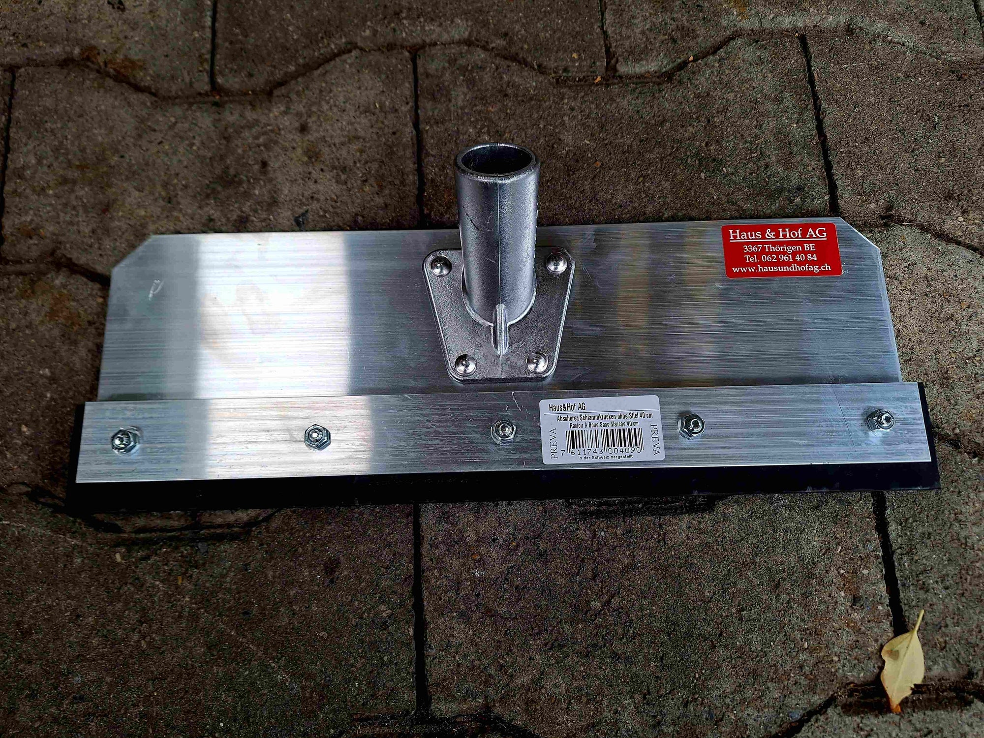 Alu-Abschorer mit Gummi-Lippe