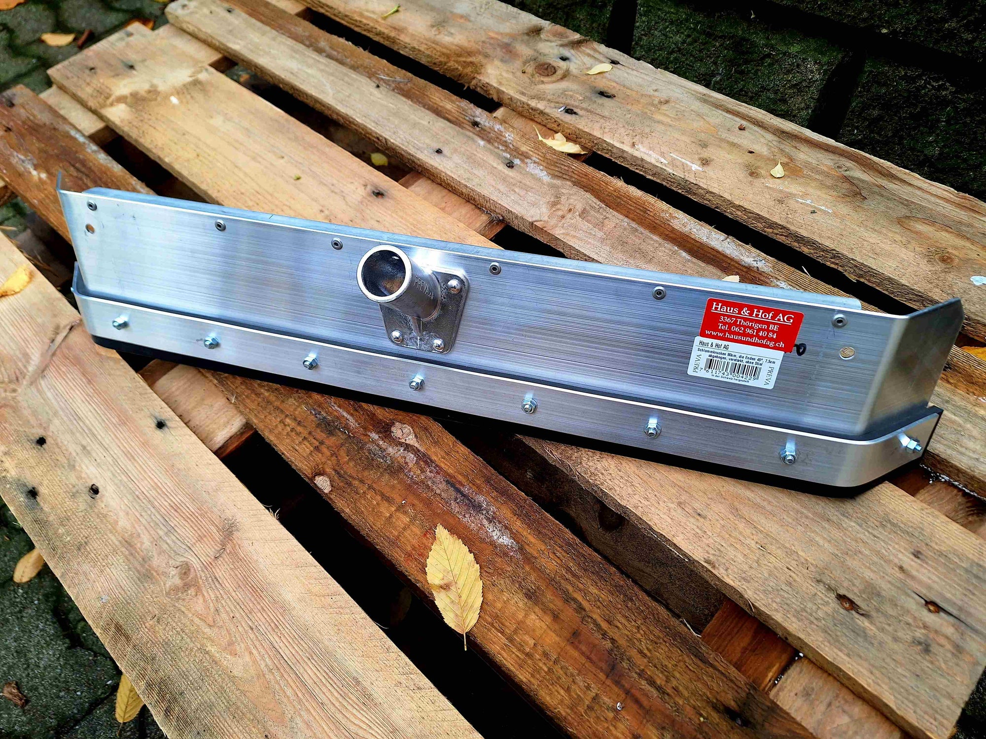 Alu-Abschorer mit Gummi-Lippe