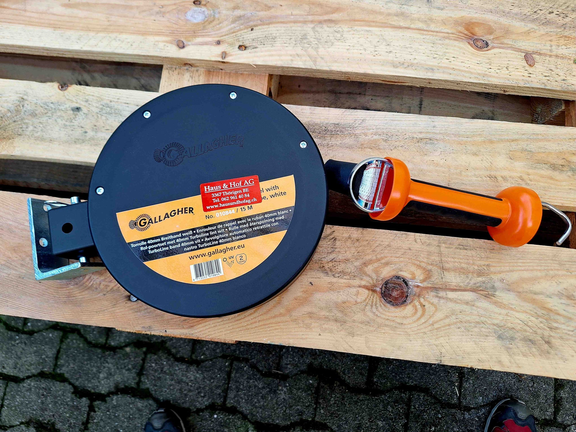 Rückzug-Bandrolle Gallagher 15 m