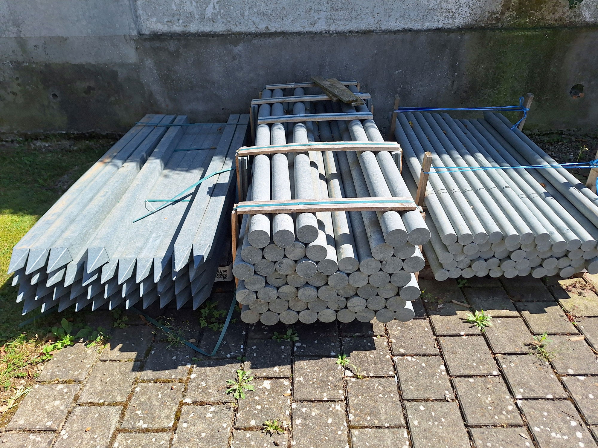 Kunststoffpfähle aus Recycling-Material