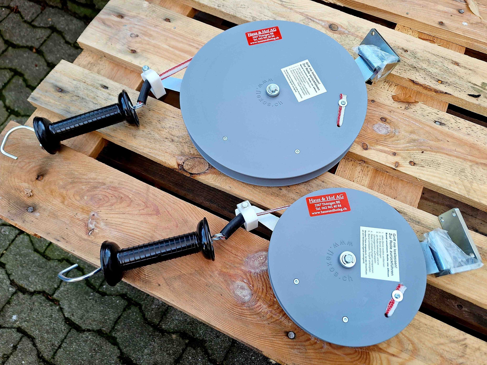 Rückzug-Bandrollen 10 m und 20 m