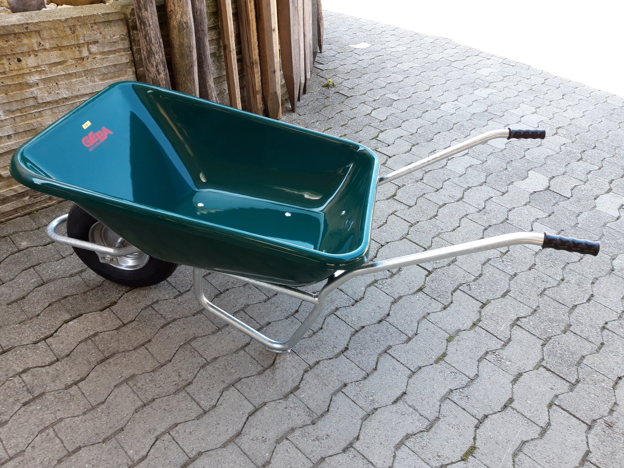 Karrette GEBA mit Kunststoff-Mulde 100 Liter