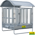 Profi-Viereckraufe Patura 210 x 210 cm, Sicherheits-Fressgitter für Pferde