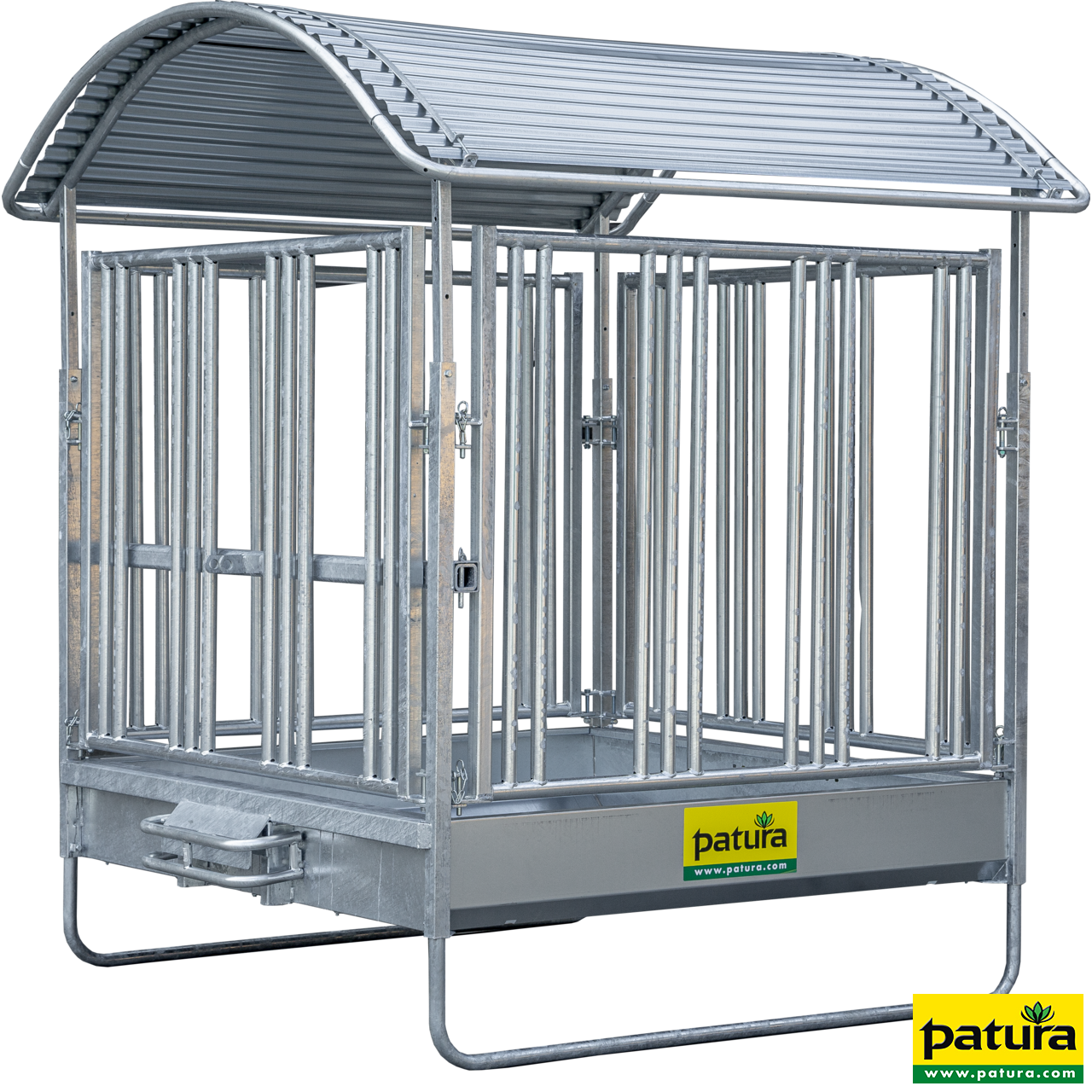 Profi-Viereckraufe Patura 210 x 210 cm, Sicherheits-Fressgitter für Pferde