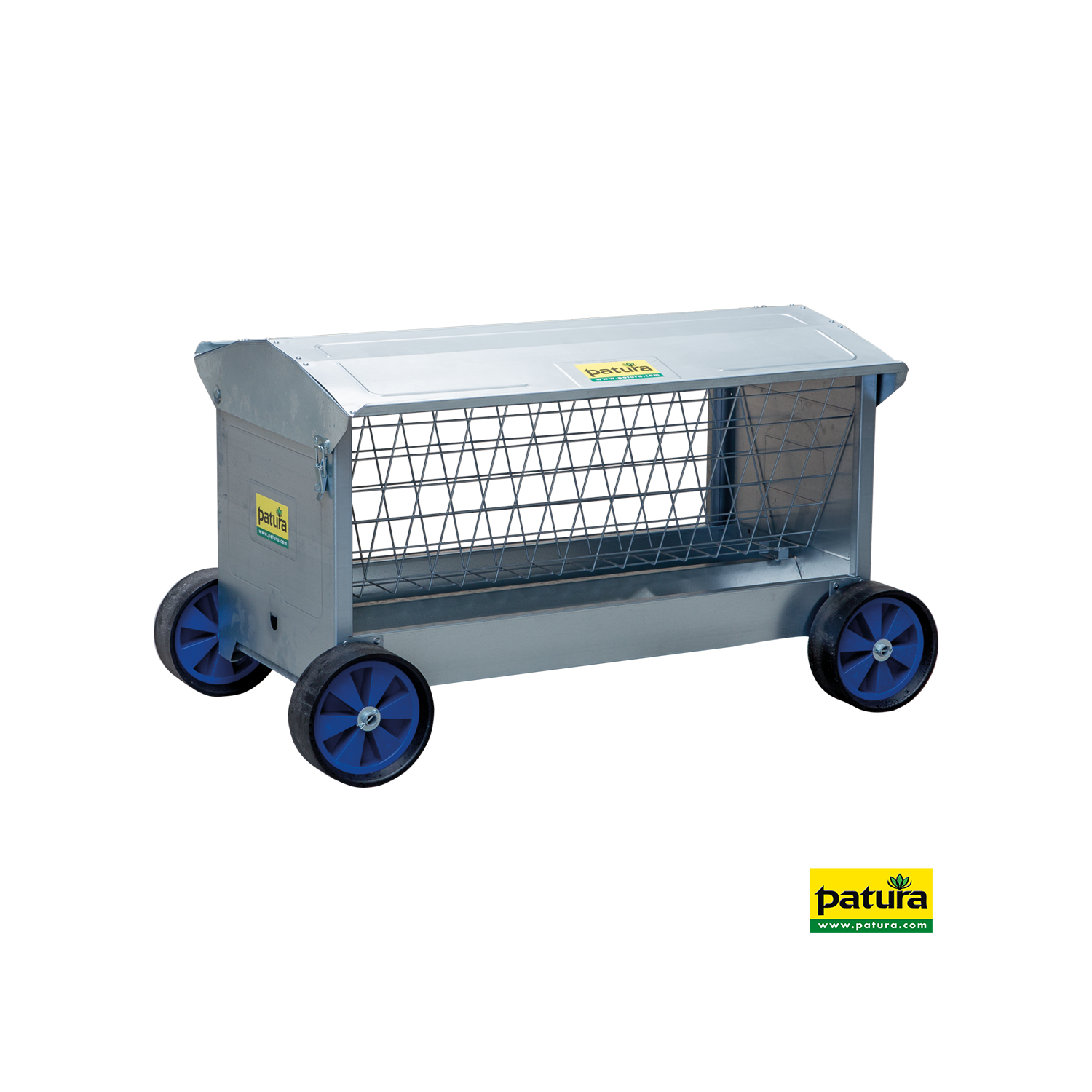 Heuraufe auf Rädern, fahrbar