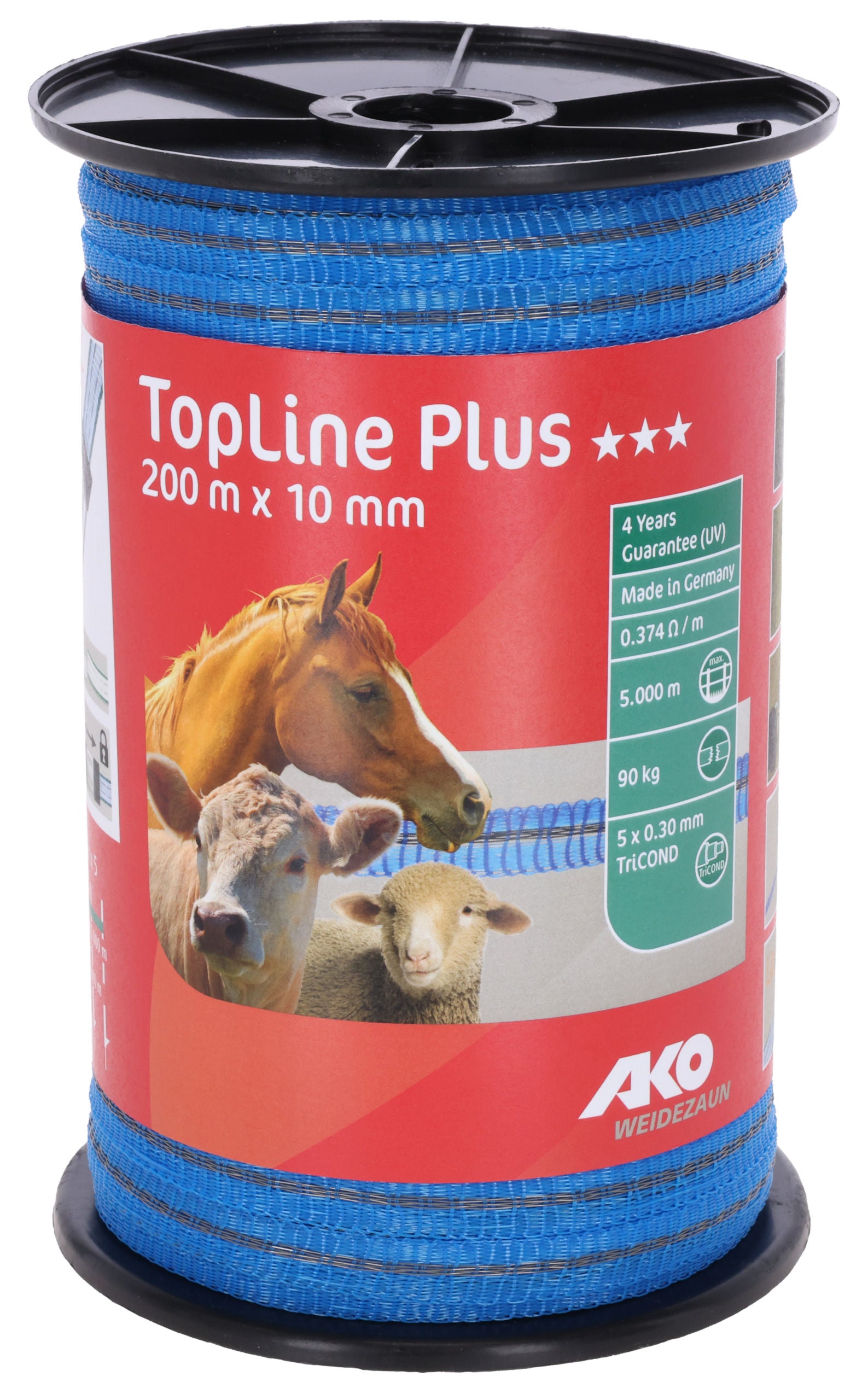 Zaunband TopLine Plus 12 mm blau