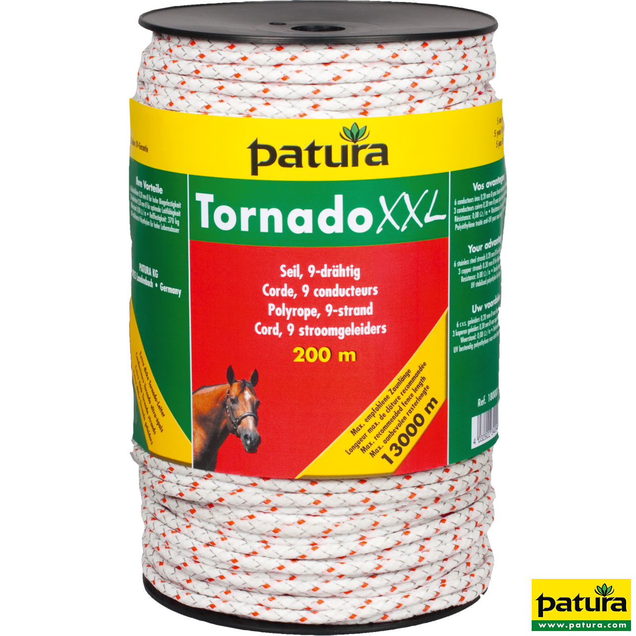 Zaun-Seil Tornado XXL 200 Meter und 500 Meter