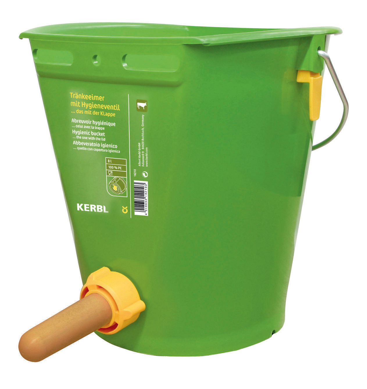 Kälber-Tränkeimer mit Hygieneventil