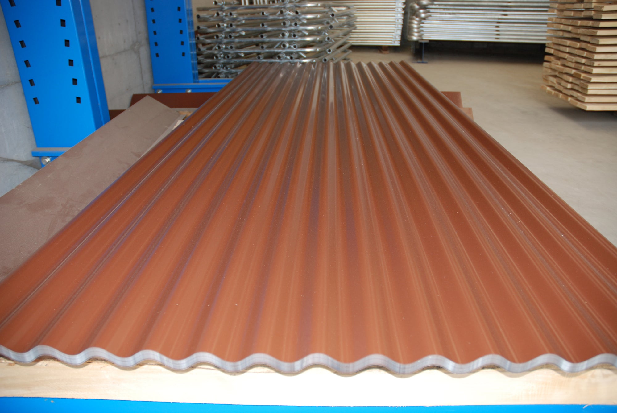 Wellbleche braun RAL 8011